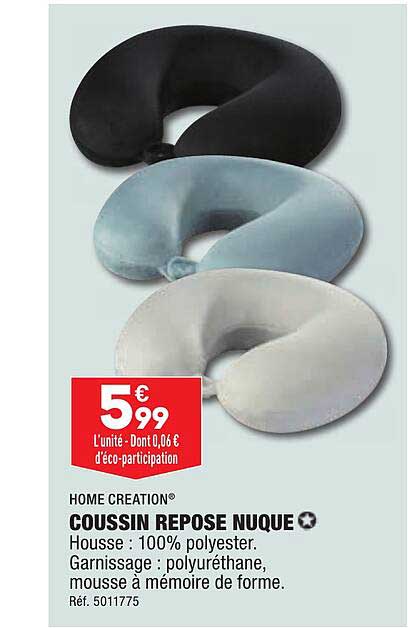 coussin repose nuque home creation