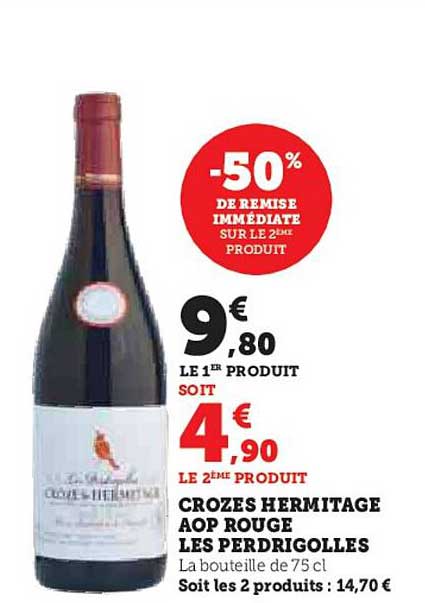 crozes hermitage aop rouge les perdrigolles