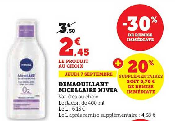 Démaquillant Micellaire Nivea
