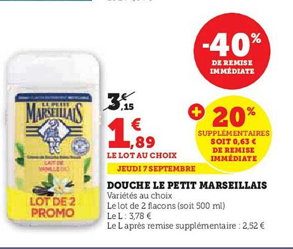 Douche Le Petit Marseillais