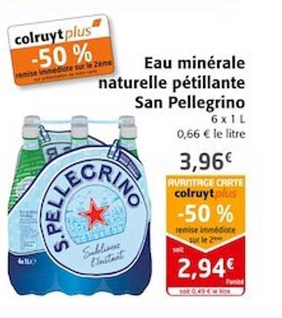 eau minérale naturelle pétillante san pellegrino