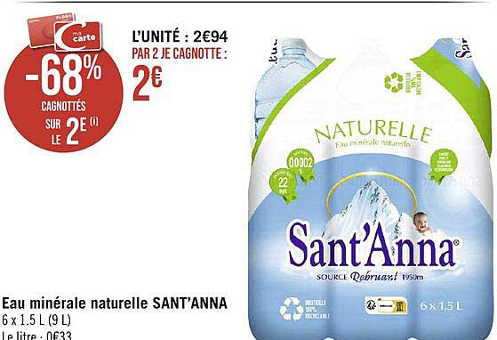 Eau Minérale Naturelle Sant'anna