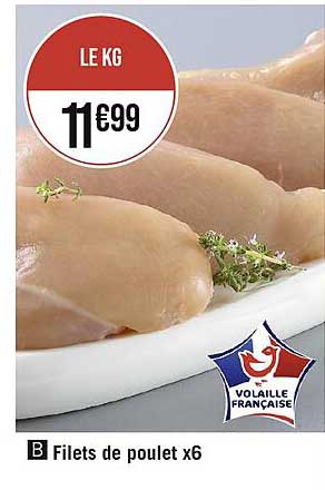 Filets De Poulet X6
