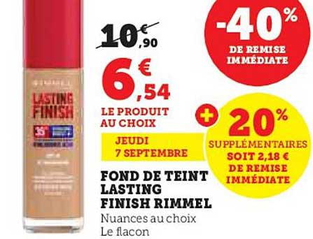 fond de teint lasting finish rimmel