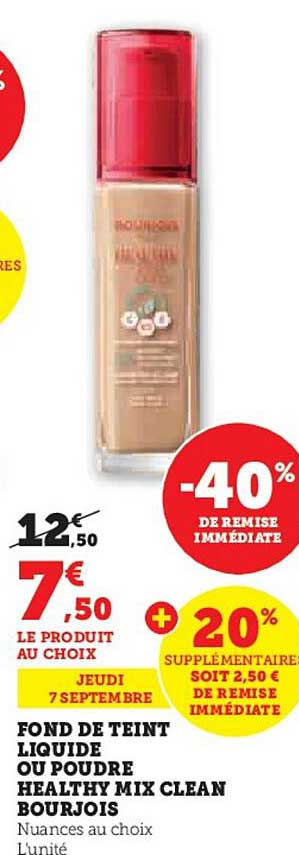 fond de teint liquide ou poudre healthy mix clean bourjois