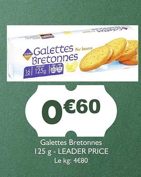 galettes bretonnes - leader price