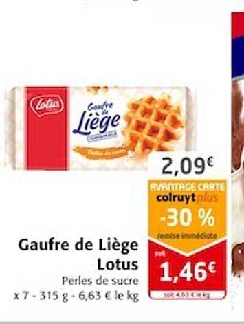 Gaufre De Liège Lotus