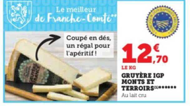 gruyère igp monts et terroirs
