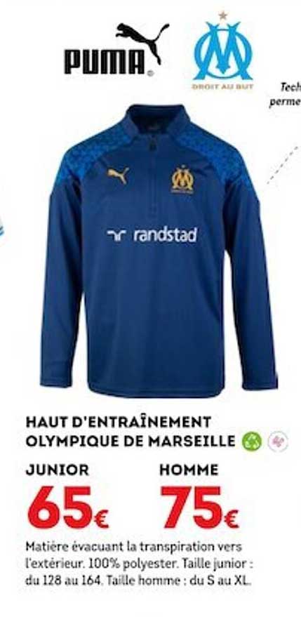 haut d'entraînement olympique de marseille puma