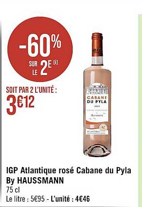 Igp Atlantique Rosé Cabane Du Pyla By Haussmann