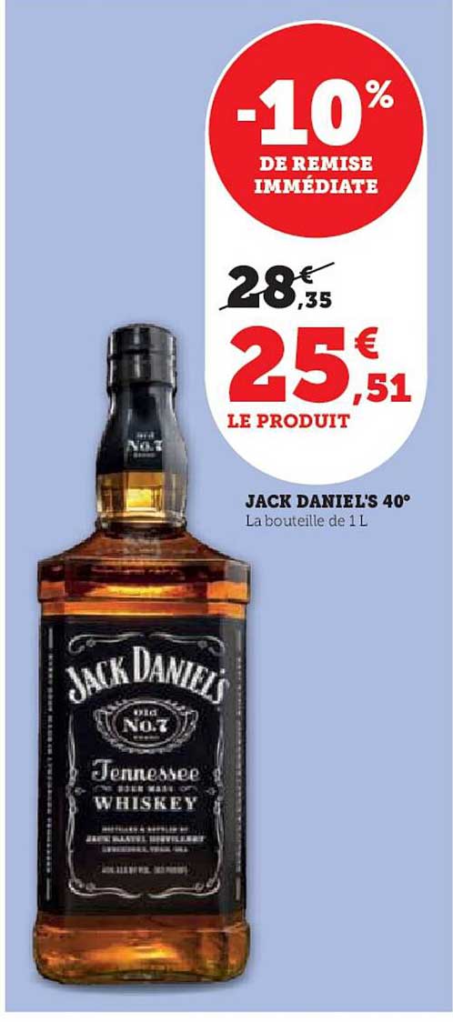 jack daniel's 40°