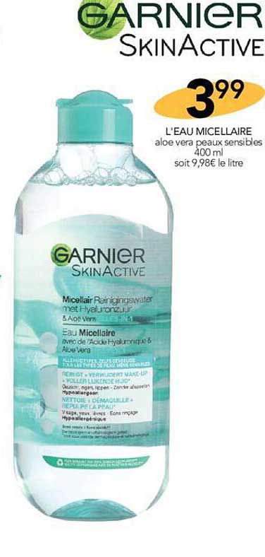 l'eau micellaire garnier skinActive
