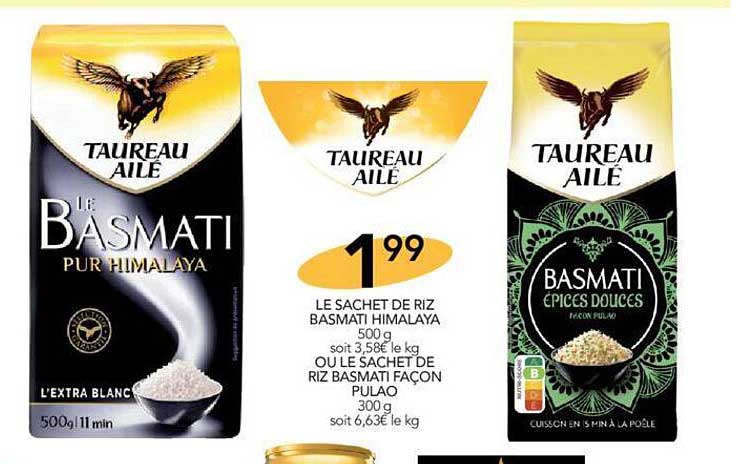 le sachet de riz basmati himalaya ou le sachet de riz basmati façon pulao