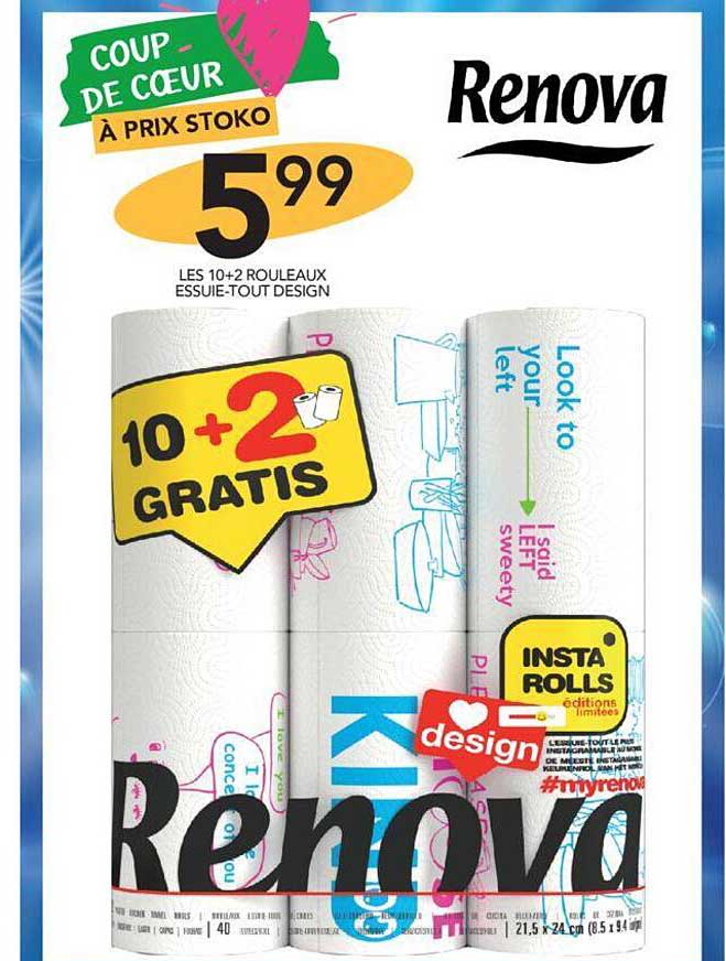 les 10+2 rouleaux essuie-tout design renova