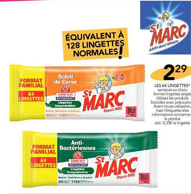 les 64 lingettes st marc