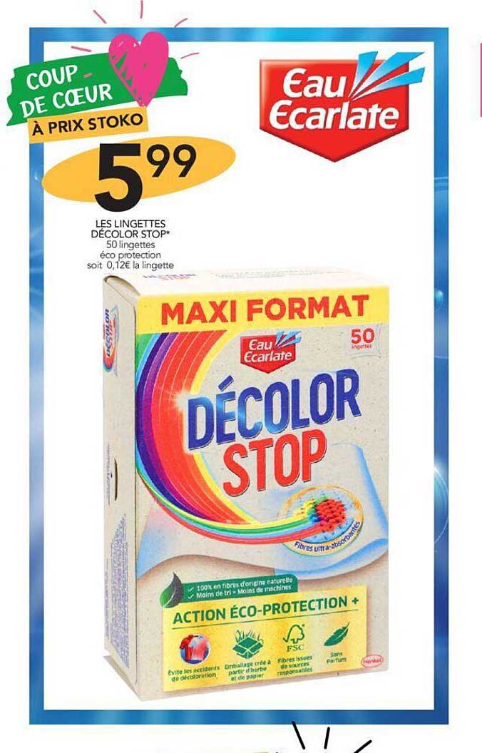 les lingettes décolor stop