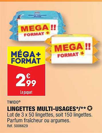 lingettes multi-usages twido