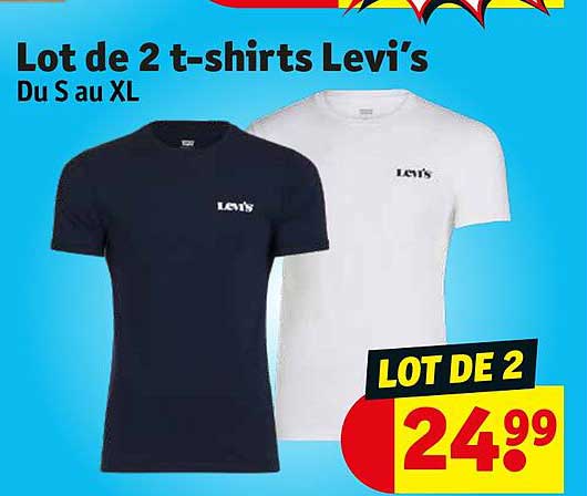 lot de 2 t-shirts levi's