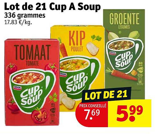 lot de 21 cup a soup