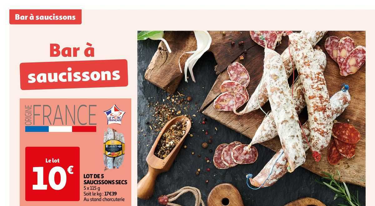 Lot De 5 Saucissons Secs