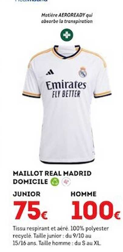 maillot real madrid domicile
