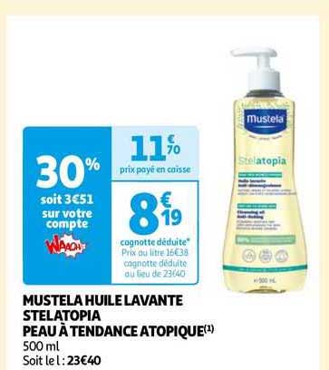 mustela huile lavante stelatopia peau à tendance atopique