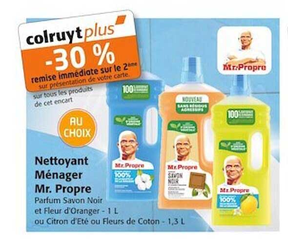 nettoyant ménager mr. propre