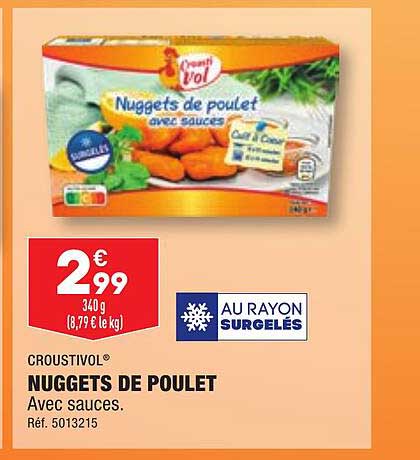 Nuggets De Poulet Croustivol