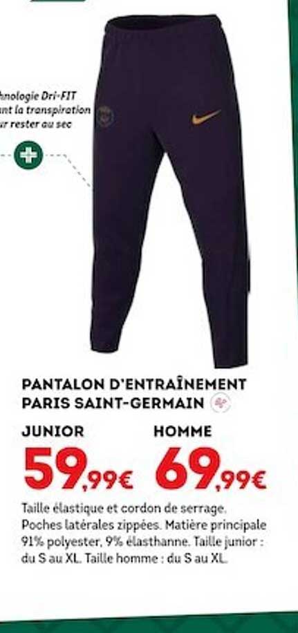 pantalon d'entraînement paris saint-germain