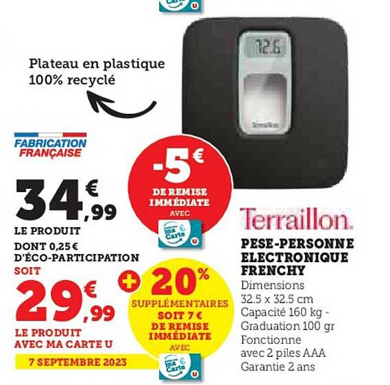 pèse-personne électronique frenchy terraillon