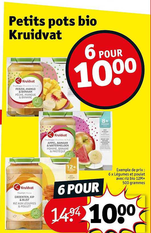 petits pots bio kruidvat