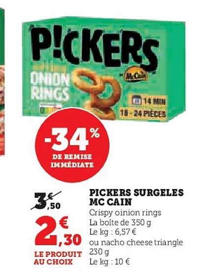 Pickers Surgelés Mc Cain