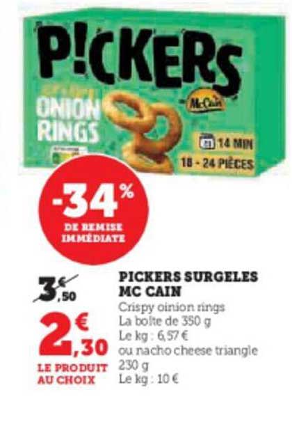 pickers surgelés mc cain