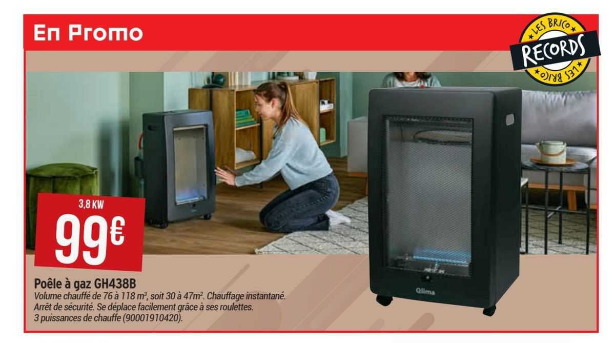 Poêle à Gaz Gh438b