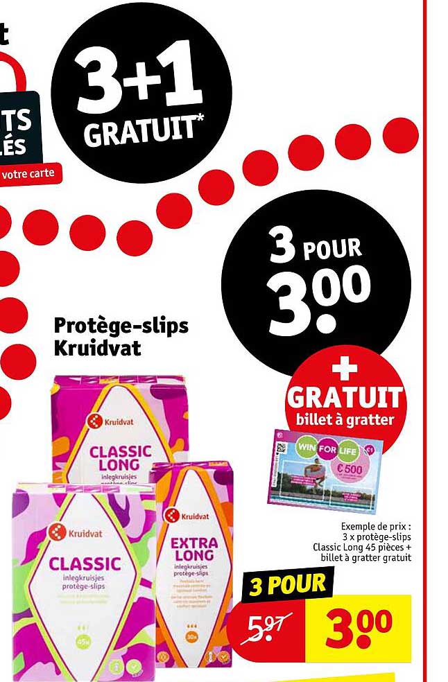 protège-slips kruidvat