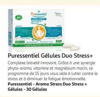 puressentiel - aroma stress duo stress + gélules - 30 gélules