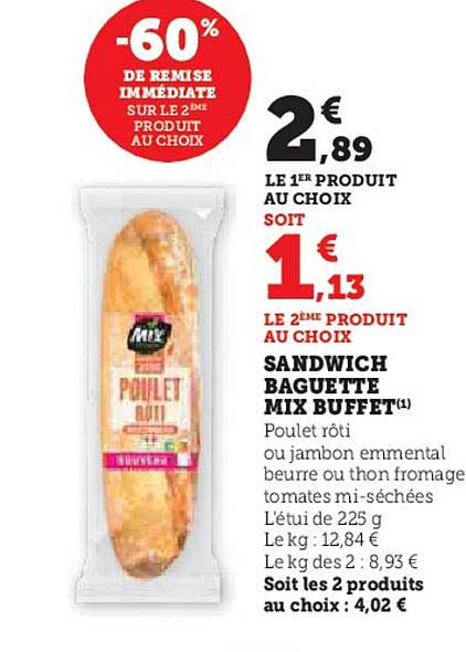 Sandwich Baguette Mix Buffet