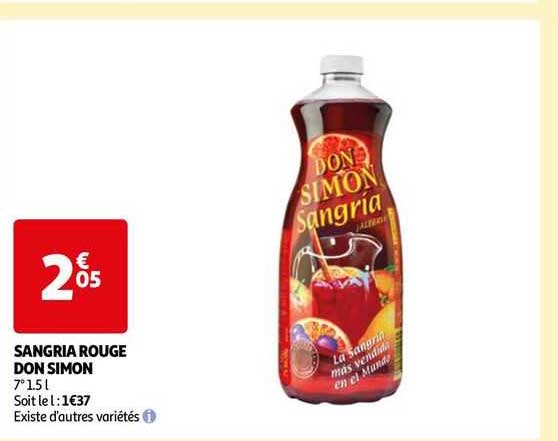 sangria rouge don simon
