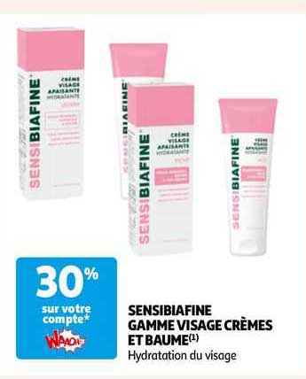 Sensibiafine Gamme Visage Crèmes Et Baume