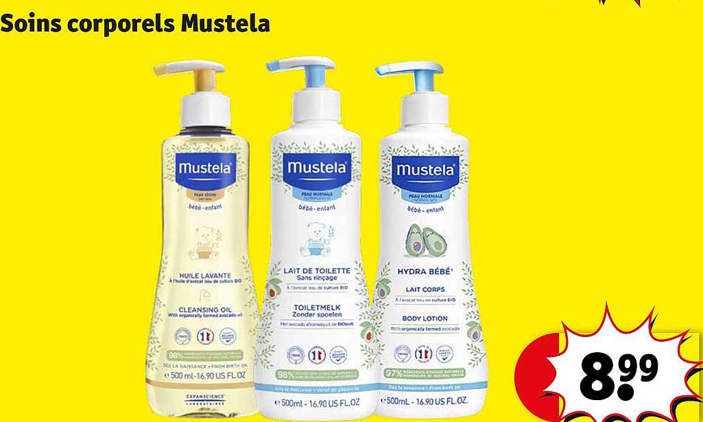 soins corporels mustela