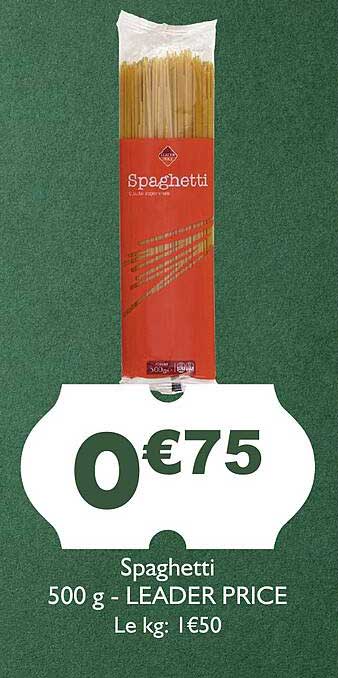 spaghetti - leader price