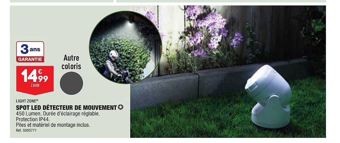 Spot Led Détecteur De Mouvement Light Zone