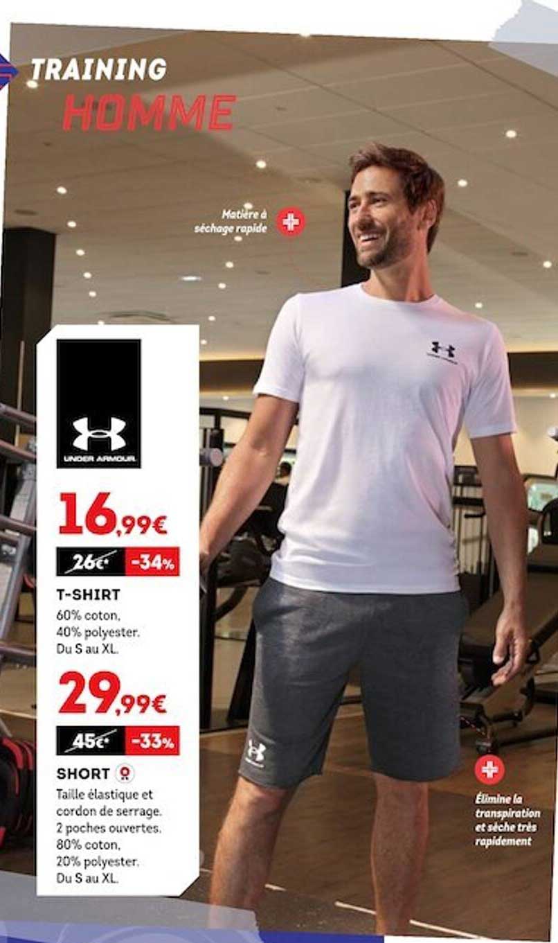t-shirt, short under armour