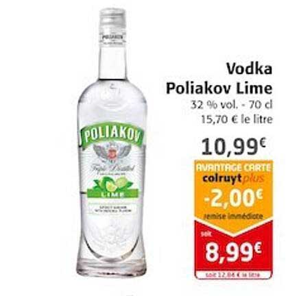 Vodka Poliakov Lime