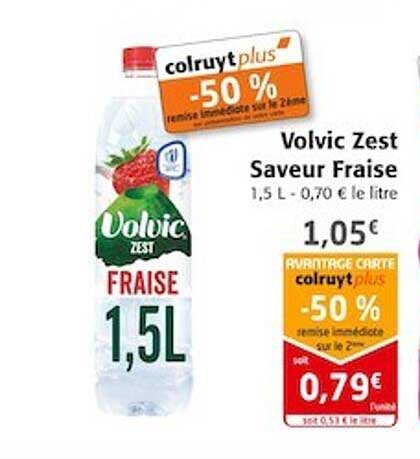 volvic zest saveur fraise