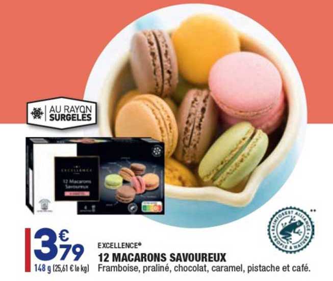 12 Macarons Savoureux Excellence®