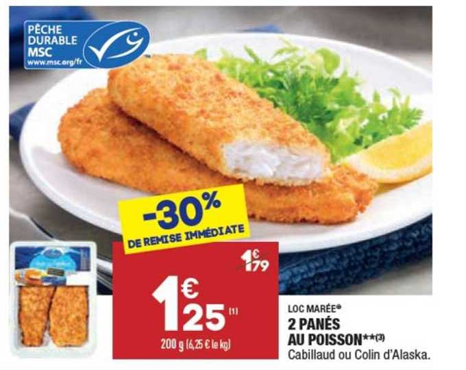 2 panés au poisson loc marée®