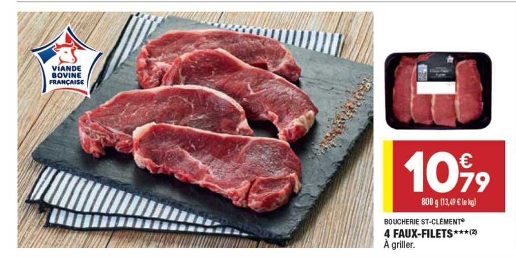 4 faux-filets*** boucherie st-clément®