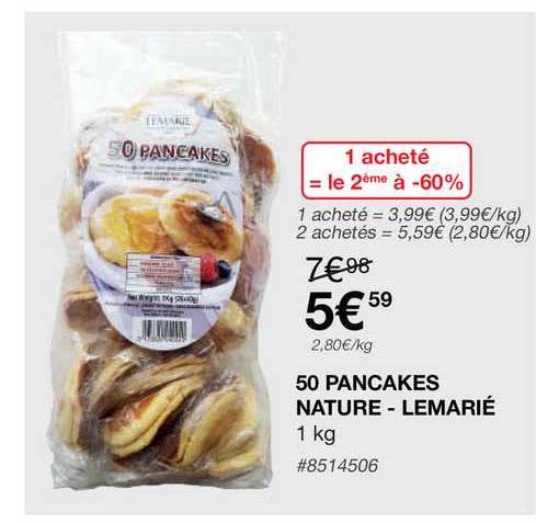 50 pancakes nature - lemarié