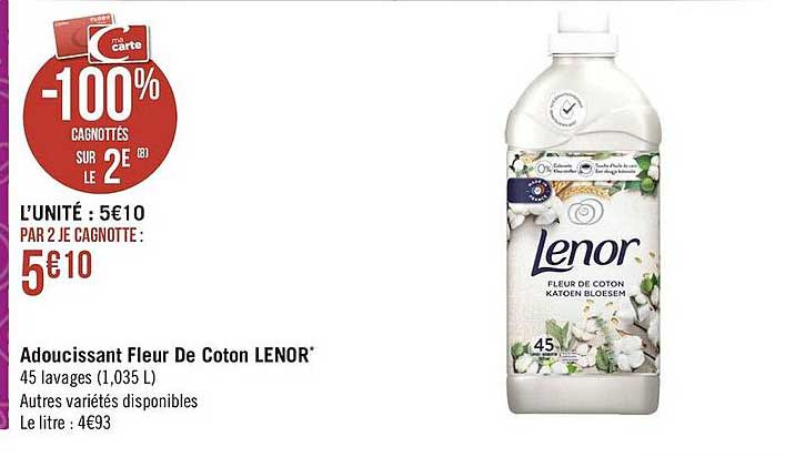 Adoucissant Fleur De Coton Lenor